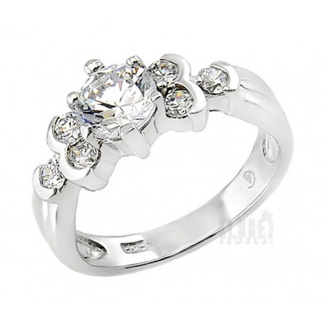 Ezüst Gyűrű Cirkónia Drágakövekkel
