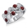 Sterling Ezüst Gyűrű Tűzzománc és Gyémánt Drágakövekkel 