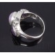 Sterling Ezüst Gyűrű Ametiszt Drágakövekkel
