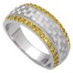 14 Karátos Női Fehér Arany Gyűrű Gyémántokkal