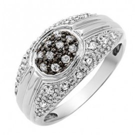 10K Arany Gyűrű Gyémánt Drágakővekkel