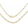 14K Arany-diffúziós Figaro Lánc 45 CM