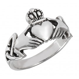 Ezüst Női Claddagh Gyűrű