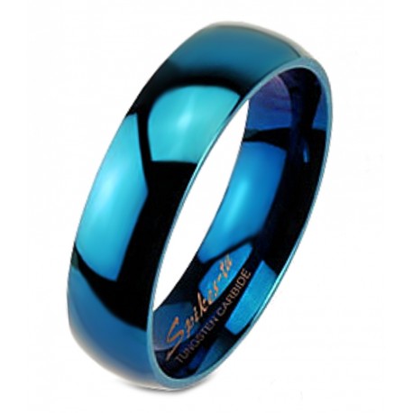 Kék Volfrámacél Karikagyűrű 