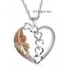 Ezüst Szív Medál Arannyal